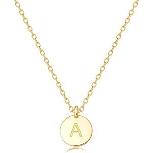 Personalized 18k Gold Initial Necklace - Elegant Minimalist Jewelry for Her